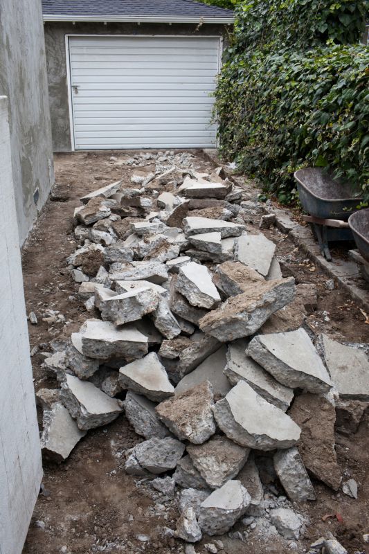 Walkway Demolition in Bergen County, NJ